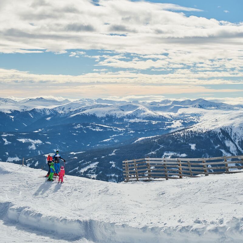 Aussicht Skigebiet Großeck Speiereck