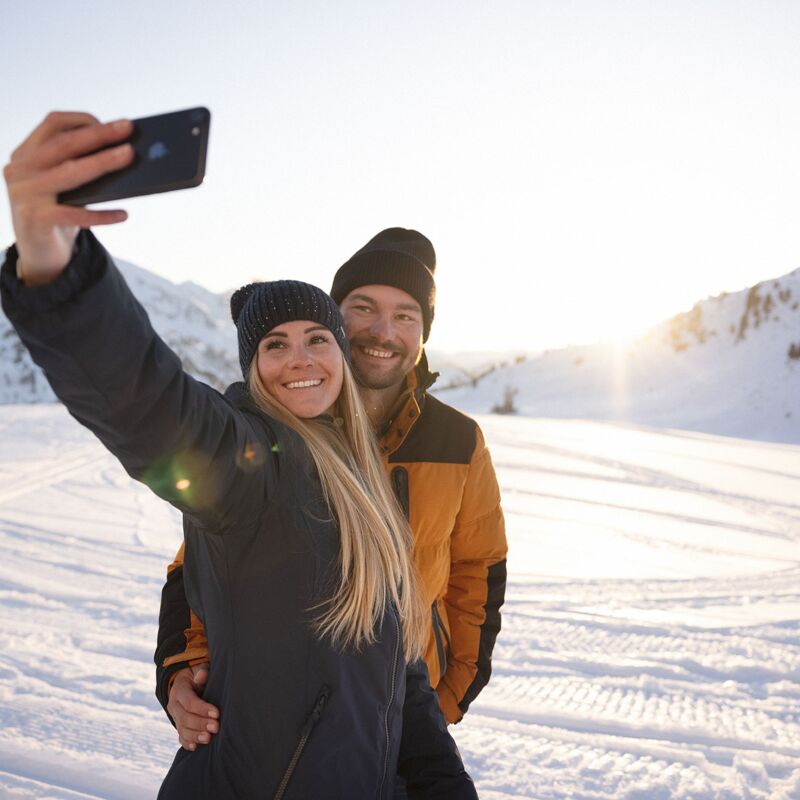 Selfie im Schnee